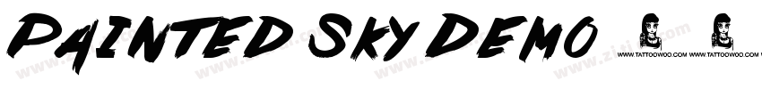 Painted Sky Demo字体转换